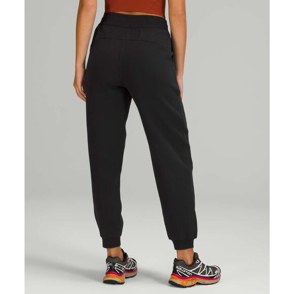 lululemon athletica Pants - Lululemon Scuba Relaxed High-Rise Jogger Black Women’s Size 0 Fleece Sweatpants